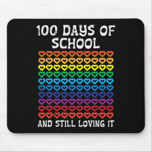 Days of School nog steeds liefdevol het harten 100 Muismat