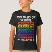 Days of School nog steeds liefdevol het harten 100 T-shirt (Voorkant)