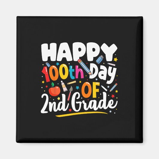 Days of School Teacher Gift 100e dag van de 2e kla Magneet (Voorkant)