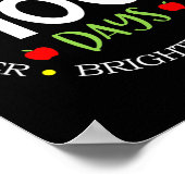 Days of School Teacher Team Kinder Groei Mindset 1 Poster (Hoek)