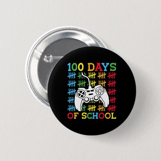 Days of School Videogames Controller Gaming Kinder Ronde Button 5,7 Cm (Voorkant /achterkant)