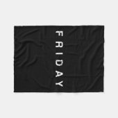 Days Of The Week Monday Tuesday Wednesday Thursday Fleece Deken (Voorkant (Horizontaal))