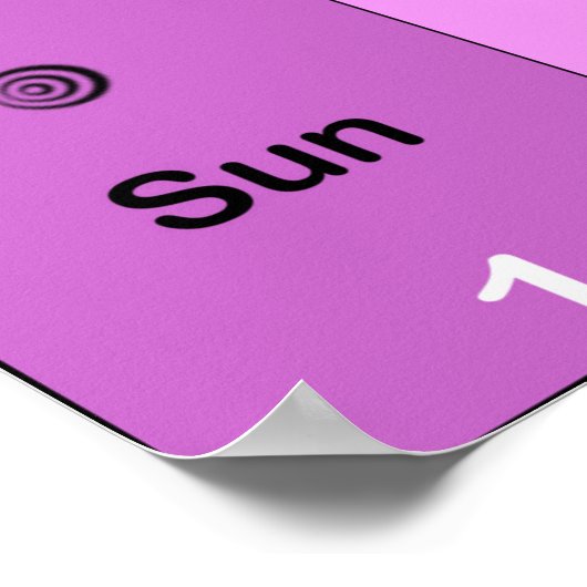 Days of the Week Poster (Hoek)