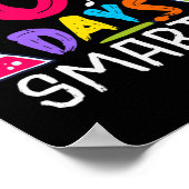 Days Smarter - 100 Days of School thema Poster (Hoek)