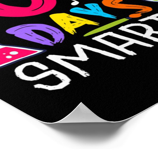 Days Smarter - 100 Days of School thema Poster (Hoek)