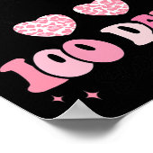 Days Sweeter 100 Days of School Messy Bun Black Gi Poster (Hoek)
