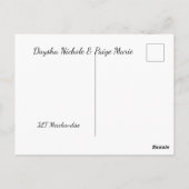 Daysha Nichole en Paige Marie, briefkaart (Achterkant)