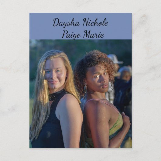 Daysha Nichole en Paige Marie, briefkaart (Voorkant)