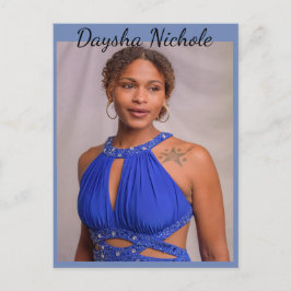 Daysha Nichole McGinnis, briefkaart
