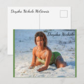 Daysha Nichole McGinnis, strand, Briefkaart (Voorkant / Achterkant)