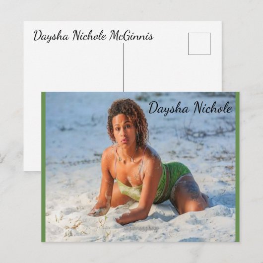 Daysha Nichole McGinnis, strand, Briefkaart (Voorkant / Achterkant)
