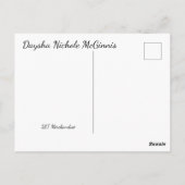 Daysha Nichole McGinnis, strand, Briefkaart (Achterkant)