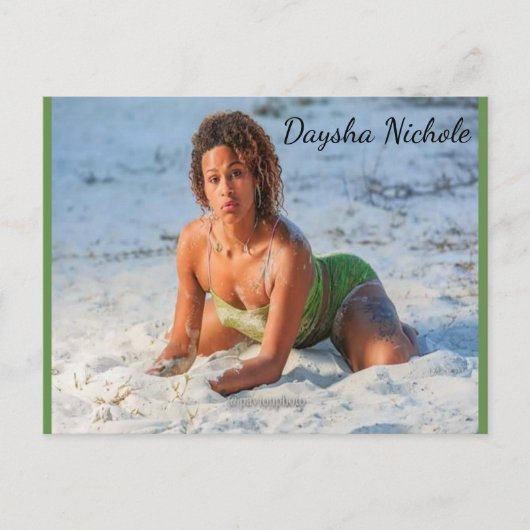 Daysha Nichole McGinnis, strand, Briefkaart (Voorkant)