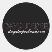 Daysleeper (ronde sticker) ronde sticker (Voorkant)