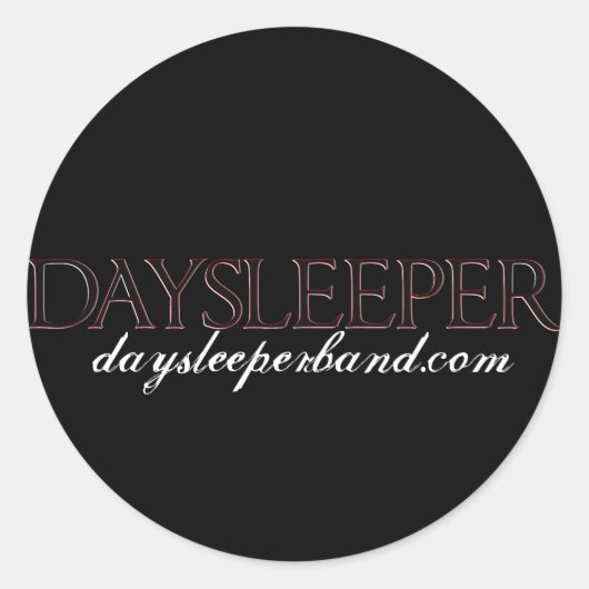 Daysleeper (ronde sticker) ronde sticker