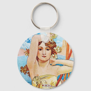 Daytime, Alphonse Mucha Sleutelhanger
