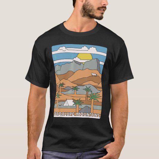 Daytime El Capitan Guadalupe Mountains National Pa T-shirt (Voorkant)