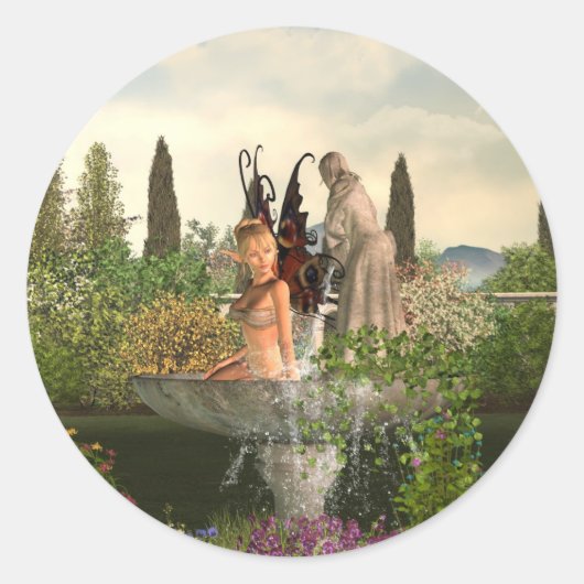 Daytime tuin fee ronde sticker (Voorkant)