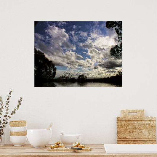 DAYTIME VERANDAH UITZICHT Poster (Keuken)