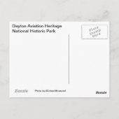 Dayton Aviation Heritage Briefkaart (Achterkant)