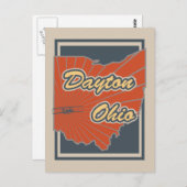 Dayton, Briefkaart Ohio - Briefkaart voor reizen (Voorkant / Achterkant)