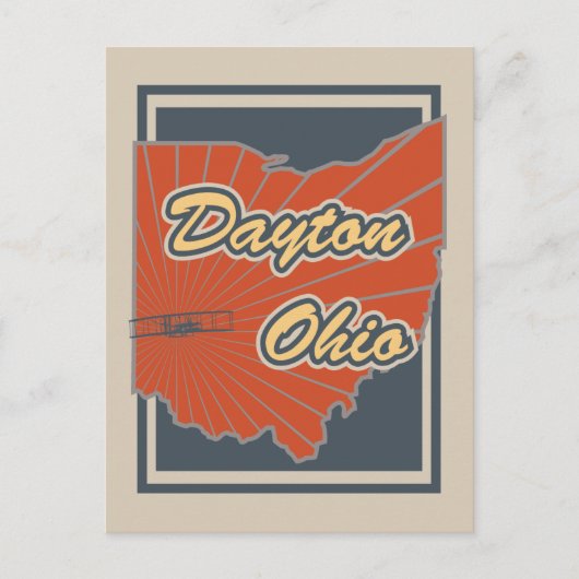 Dayton, Briefkaart Ohio - Briefkaart voor reizen (Voorkant)