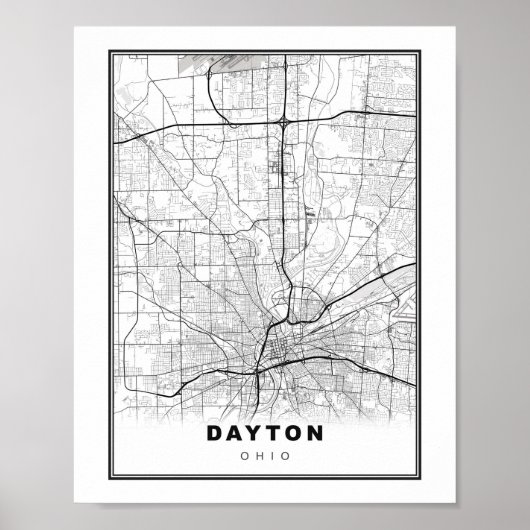 Dayton-kaart Poster (Voorkant)