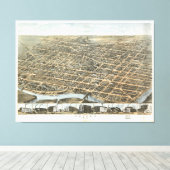 Dayton, Ohio (1870) Canvas Afdruk (Insitu (Houten vloer))