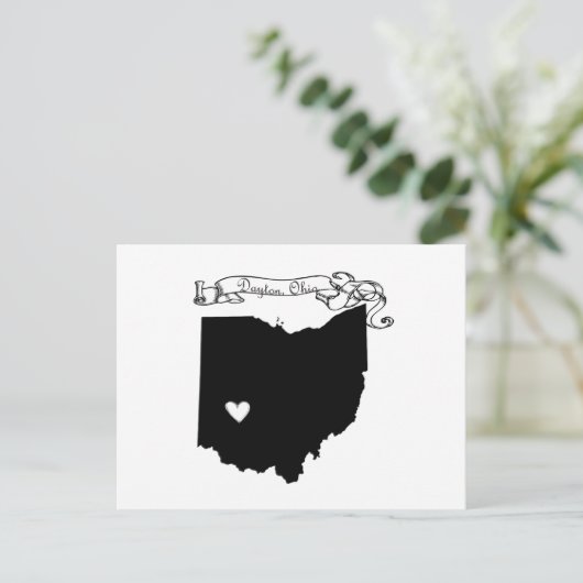 Dayton Ohio Briefkaart (Staand voorkant)