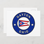 Dayton Ohio Briefkaart (Voorkant / Achterkant)