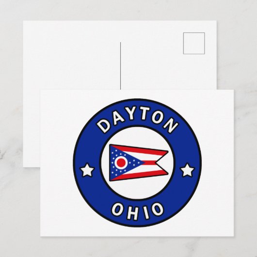 Dayton Ohio Briefkaart (Voorkant / Achterkant)