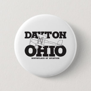 Dayton Ohio - de Geboorteplaats van Luchtvaart Ronde Button 5,7 Cm