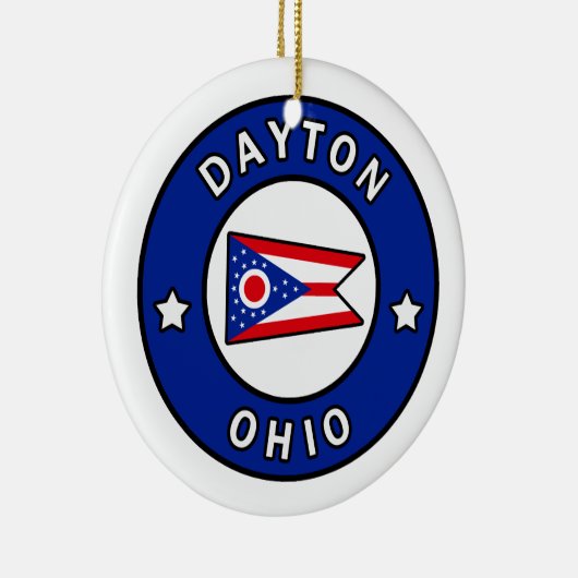 Dayton Ohio Keramisch Ornament (Rechts)