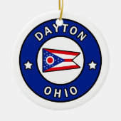 Dayton Ohio Keramisch Ornament (Voorkant)