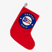 Dayton Ohio Kleine Kerstsok (Voorkant (Hangend))