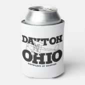 Dayton Ohio Kunst Geboorteplaats Luchtvaart Reisku Blikjeskoeler (Blikje Voorkant)