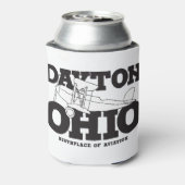 Dayton Ohio Kunst Geboorteplaats Luchtvaart Reisku Blikjeskoeler (Blikje Achterkant)