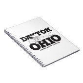Dayton Ohio Kunst Geboorteplaats Luchtvaart Reisku Notitieboek (Rechterzijde)