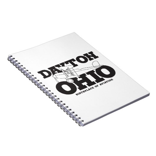Dayton Ohio Kunst Geboorteplaats Luchtvaart Reisku Notitieboek (Rechterzijde)