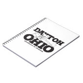 Dayton Ohio Kunst Geboorteplaats Luchtvaart Reisku Notitieboek (Linkerzijde)