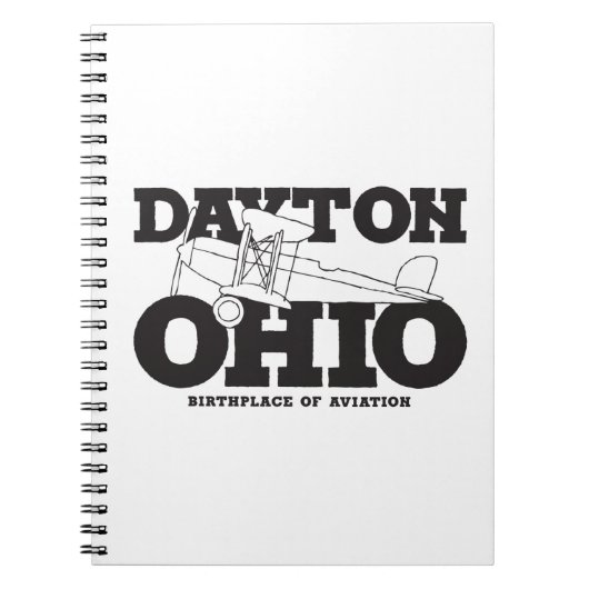 Dayton Ohio Kunst Geboorteplaats Luchtvaart Reisku Notitieboek (Voorkant)