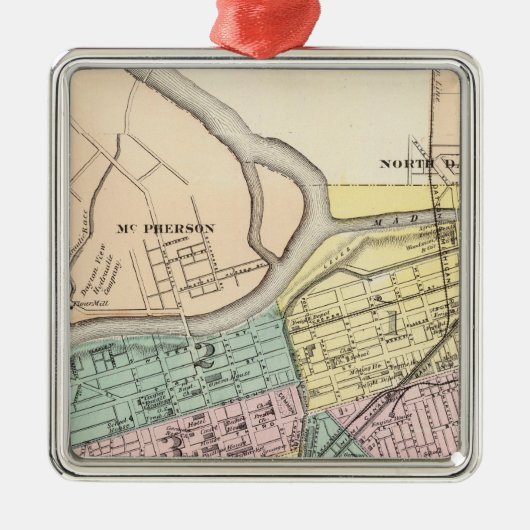 Dayton, Ohio Metalen Ornament (Voorkant)