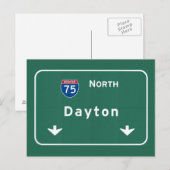 Dayton Ohio oh Interstate Highway Freeway : Briefkaart (Voorkant / Achterkant)
