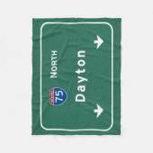 Dayton Ohio oh Interstate Highway Freeway : Fleece Deken (Voorkant)