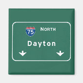 Dayton Ohio oh Interstate Highway Freeway : Magneet (Voorkant)