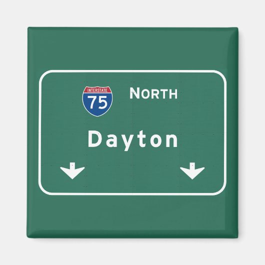 Dayton Ohio oh Interstate Highway Freeway : Magneet (Voorkant)