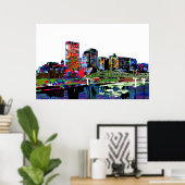 Dayton, Ohio op graffiti Poster (Thuiskantoor)