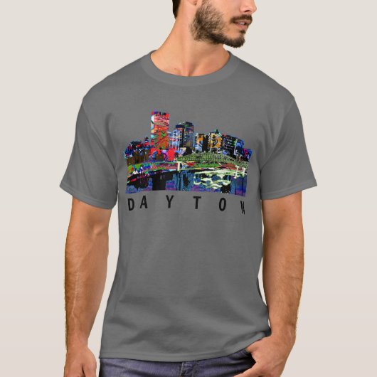 Dayton, Ohio op graffiti T-shirt (Voorkant)