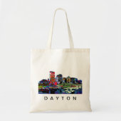 Dayton, Ohio op graffiti Tote Bag (Voorkant)