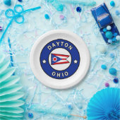 Dayton Ohio Papieren Bordje (Feest)